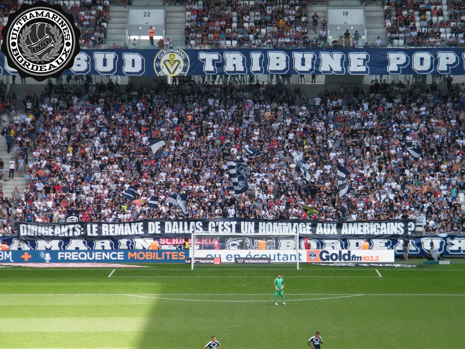 Les Ultras bordelais contre les Américains