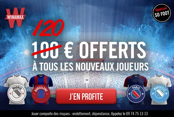 SPÉCIAL CLASICOS : 120€ offerts EN EXCLU chez Winamax jusqu&rsquo;à lundi seulement