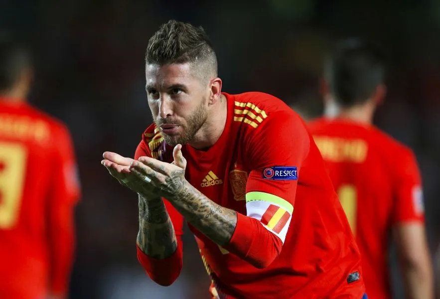 Un portrait de Sergio Ramos dans les cheveux complètement raté