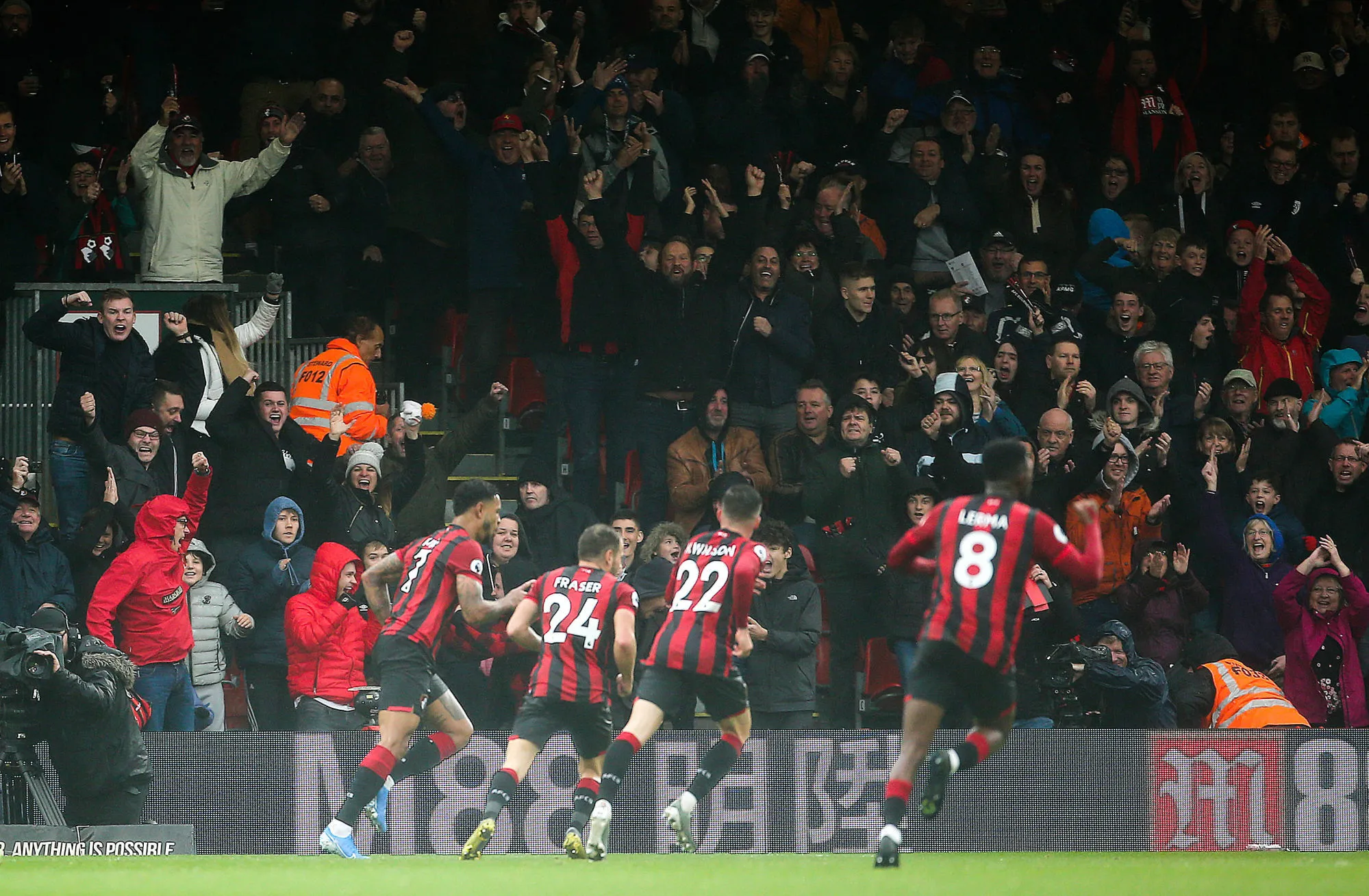 Bournemouth s&rsquo;offre Manchester United sur le plus petit des scores