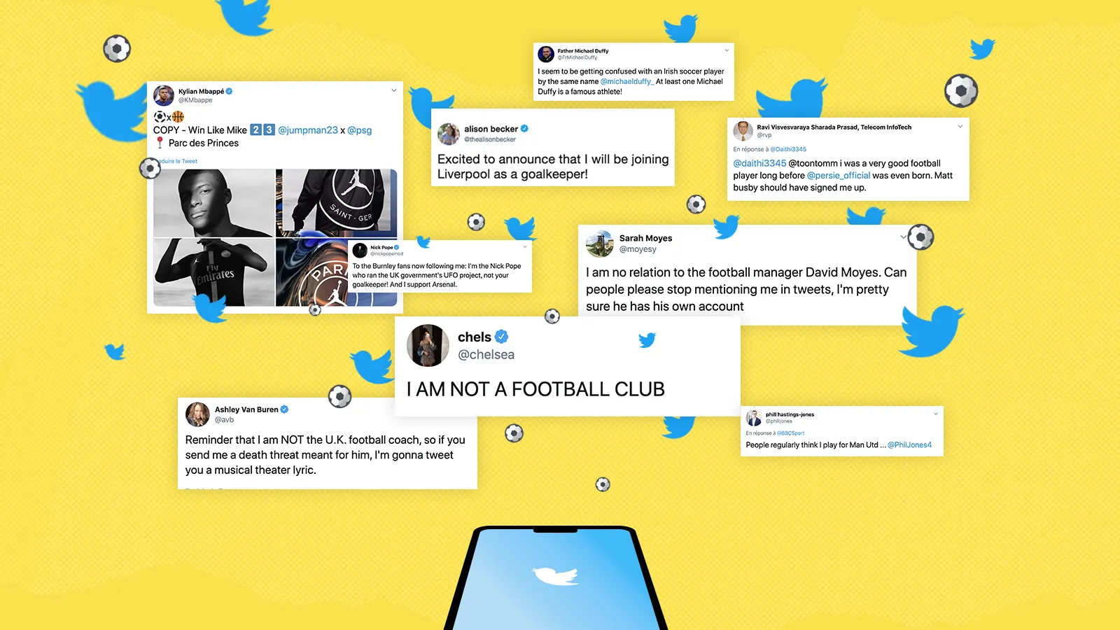 Erreur sur l@ personne : la drôle de vie des homonymes de footeux sur Twitter