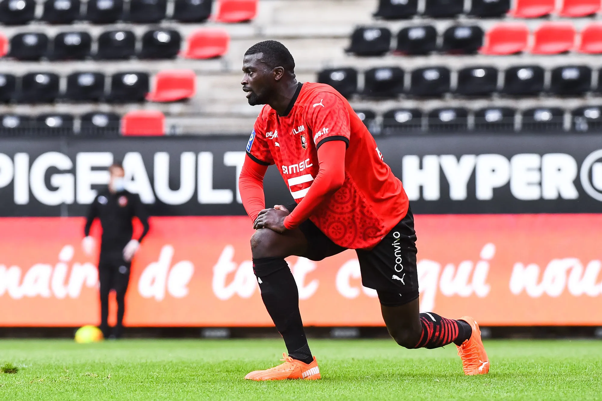 M&rsquo;baye Niang reprend l&rsquo;entraînement avec le Stade rennais