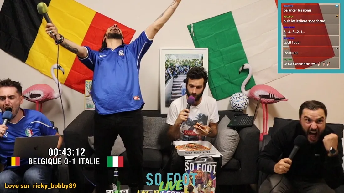 En direct : Italie &#8211; Belgique sur le canapé de la rédac avec Dédo &amp; Benjamin Verrecchia