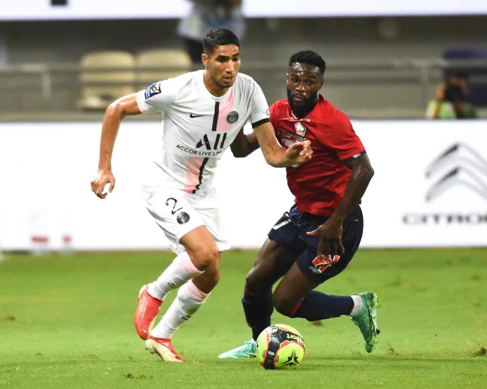 Hakimi, une étoile dans la nuit - Trophée des champions - Lille-PSG (1-0) -  02 Août 2021 - SO FOOT.com