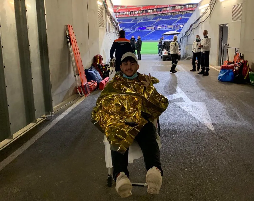 Thomas, qui s&rsquo;est cassé le poignet sur un dégagement d&rsquo;Anthony Lopes lors de Lyon-Lens : «<span style="font-size:50%">&nbsp;</span>J&rsquo;ai mal interprété la vitesse<span style="font-size:50%">&nbsp;</span>»