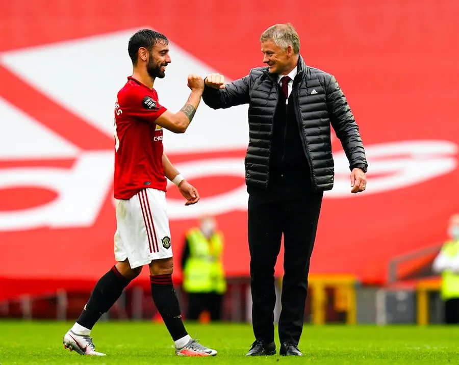 Bruno Fernandes défend Solskjær