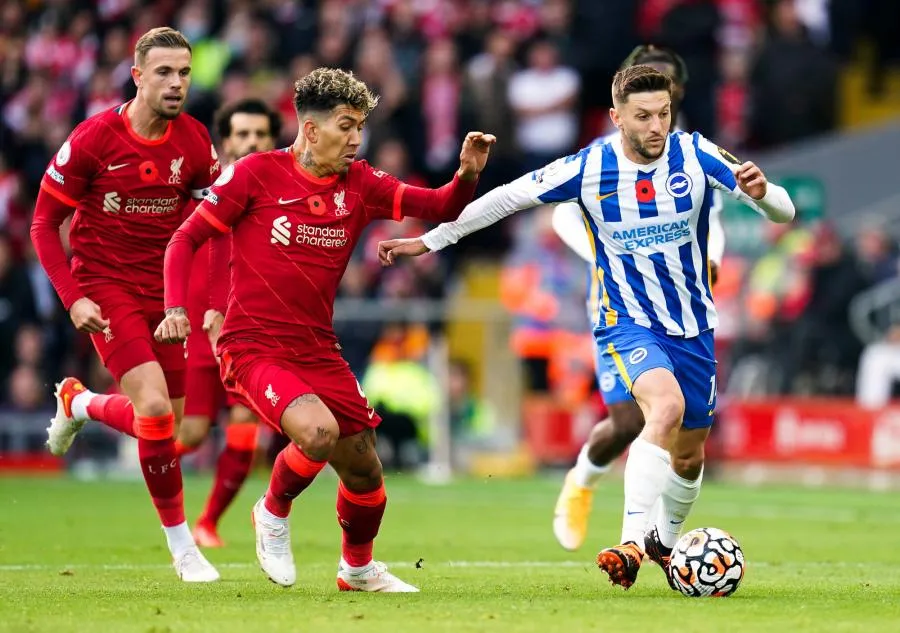 Liverpool rattrapé par Brighton à Anfield