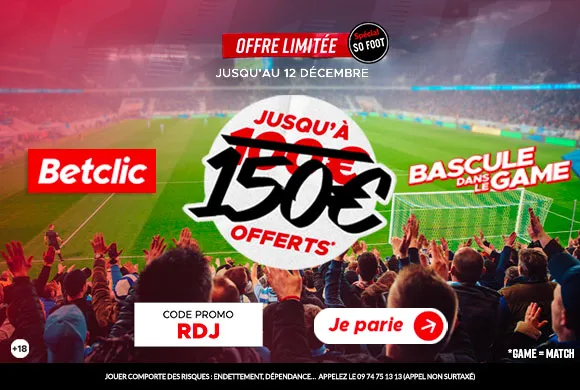 EXCLU : 150€ offerts au lieu de 100€ chez Betclic pour parier sur la C1 !