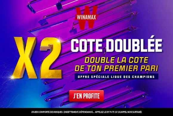 OFFRE RARISSIME : Winamax double les cotes sur tous les 8es aller de Ligue des champions (dont PSG &#8211; Real) !
