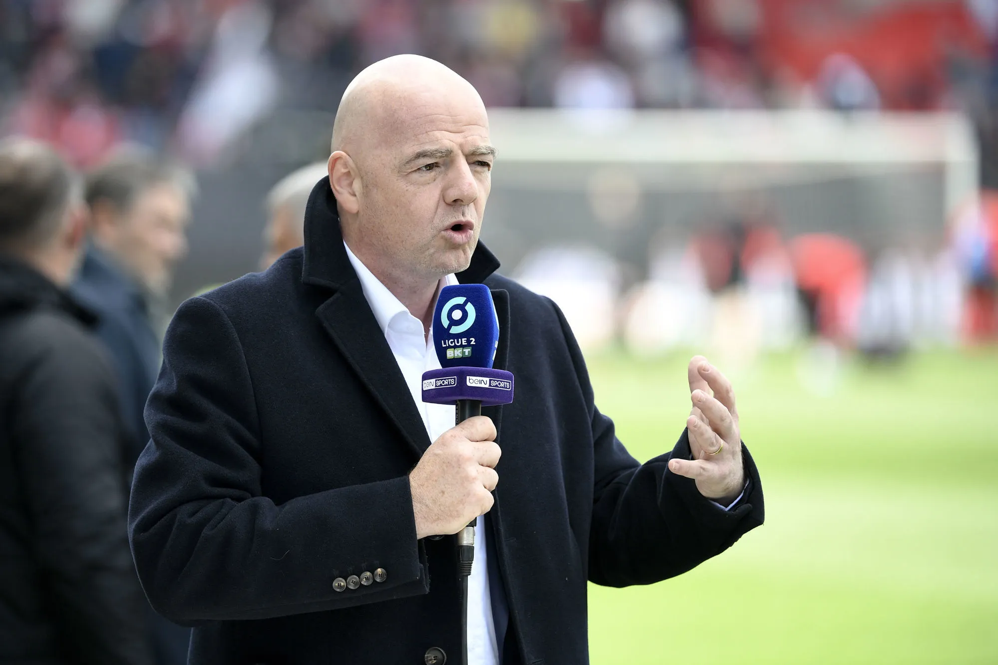 À Guingamp, Infantino promet qu&rsquo;il n&rsquo;y aura «<span style="font-size:50%">&nbsp;</span>pas de changement de règlement<span style="font-size:50%">&nbsp;</span>»