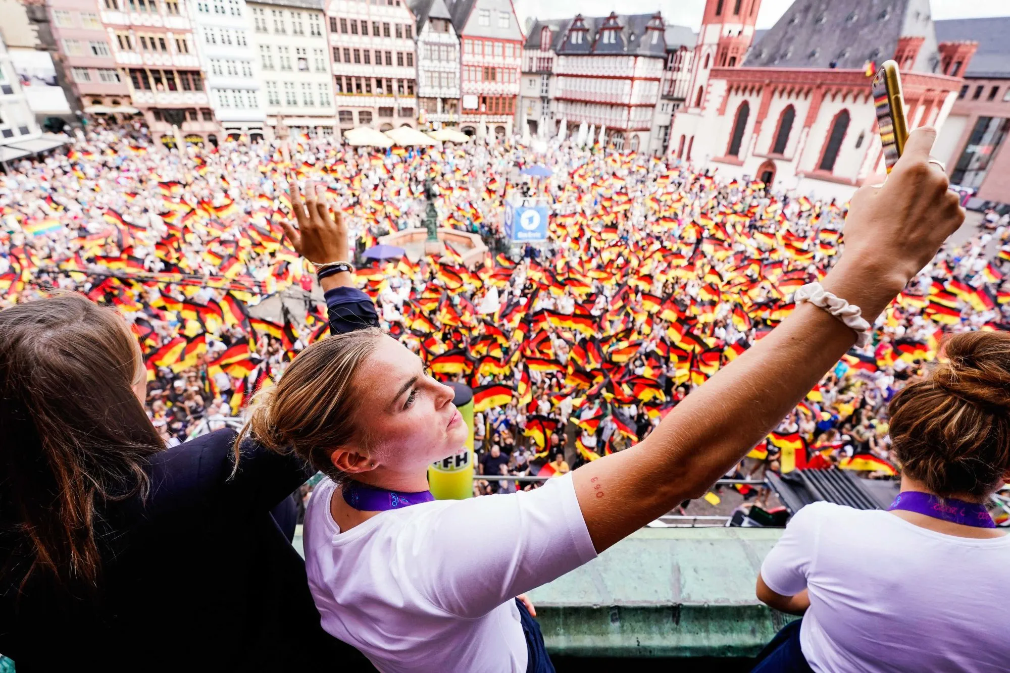 Les Allemandes célèbrent leur Euro malgré la défaite