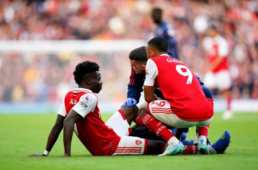 Bukayo Saka touché à la cheville face à Nottingham