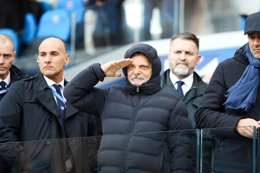 Sampdoria : le retour chahuté de Massimo Ferrero au stade