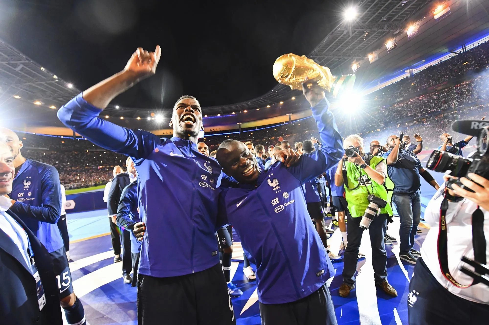 Paul Pogba, Christopher Nkunku et N&rsquo;Golo Kanté assisteront à la finale aux côtés d&rsquo;Emmanuel Macron