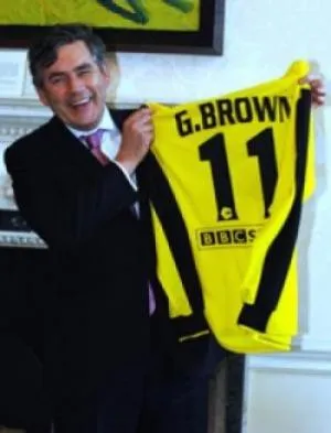 Gordon Brown et le foot