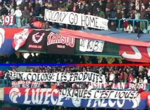 PSG &#8211; Bazin et les supporters