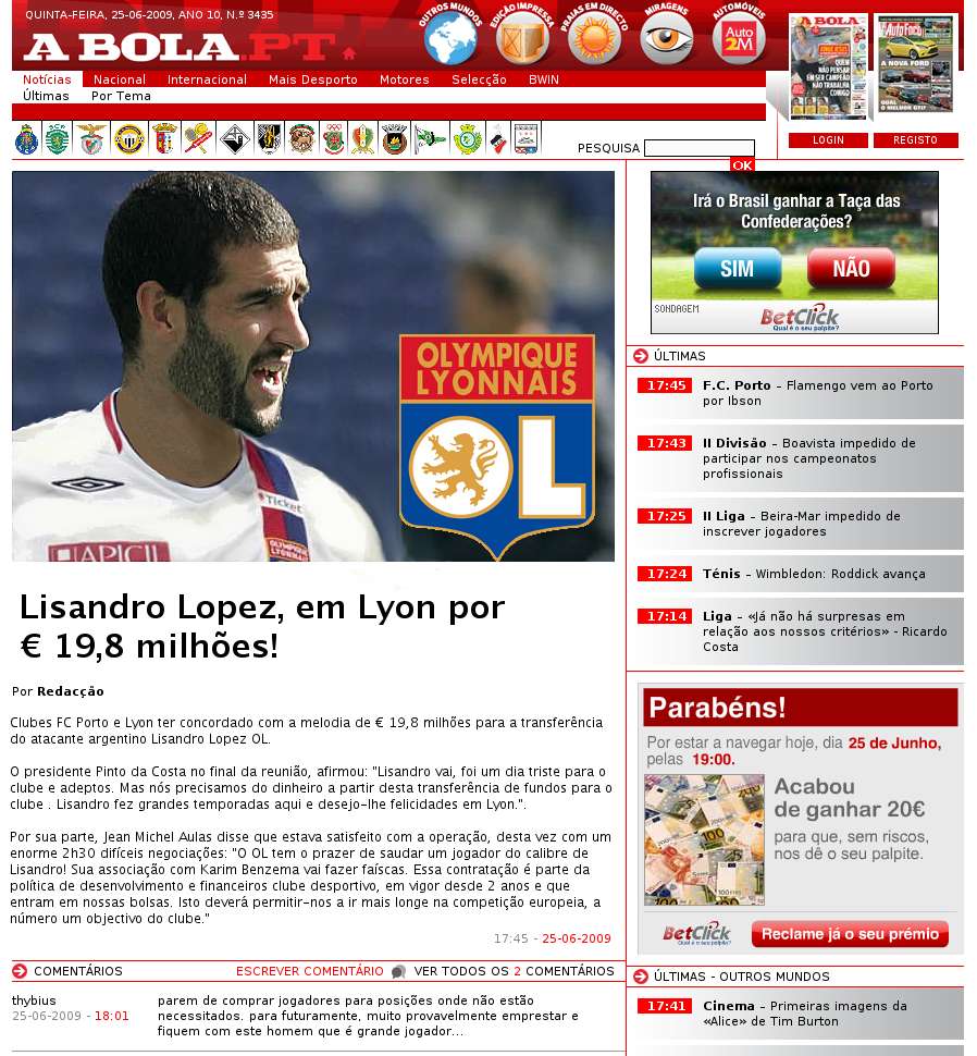 Lisandro Lopez arrive, Benzema part ?