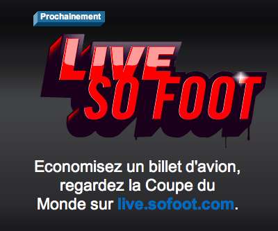 La coupe du monde en direct avec SoFoot