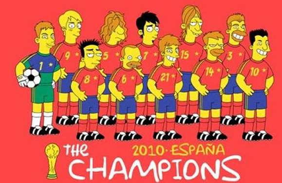 Photo: Matt Groening dessine la Roja