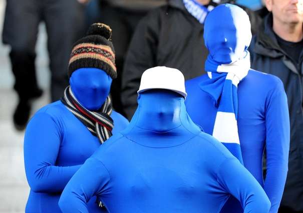 Photo : Drôles de supporters à Peterborough