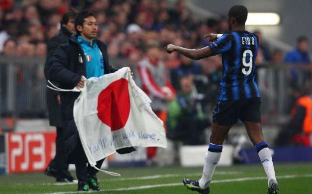 Photo : Eto&rsquo;o pour le Japon