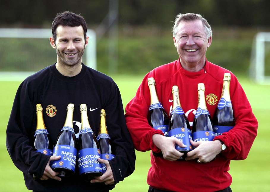 Photo : Giggs et Ferguson en  2003