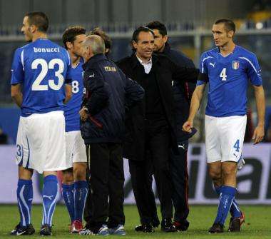 Prandelli en bleu de chantier