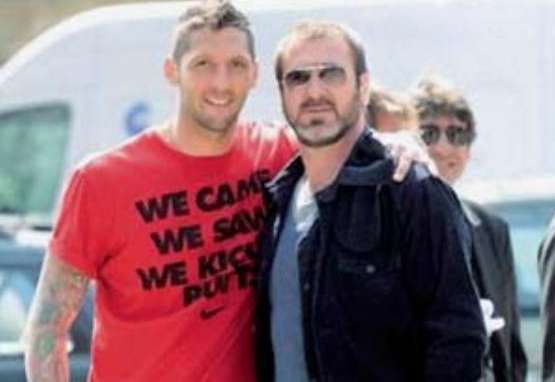 Photo : Materazzi et Cantona