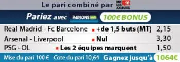 Pronos du jour : Gagnez 1064 &#8364; !