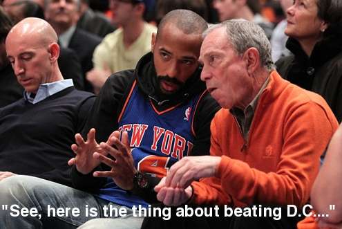 Photo : Henry au MSG avec le maire de NY