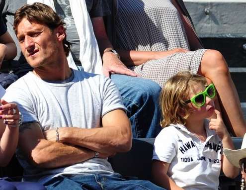 Photo : Totti en famille