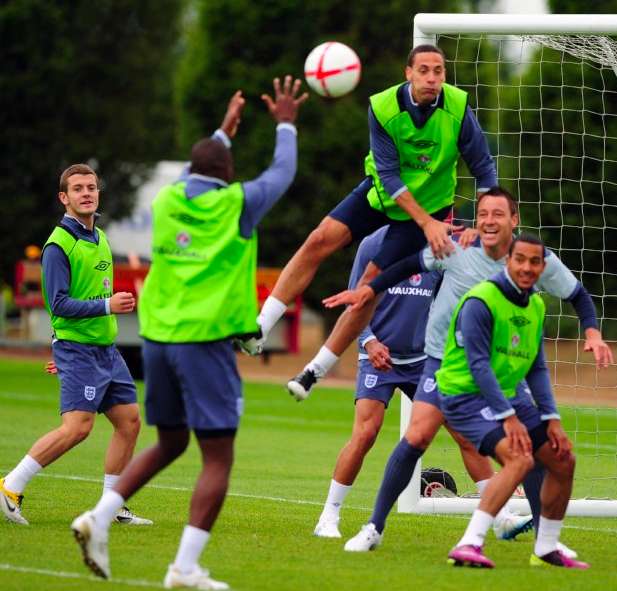 Photo : L&rsquo;Angleterre à l&rsquo;entraînement