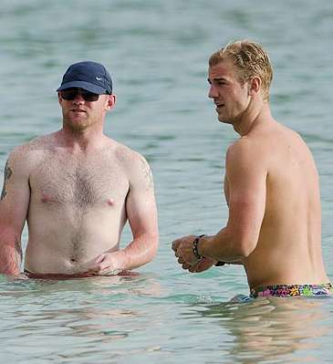 Photo : Rooney et Hart copains comme cochons