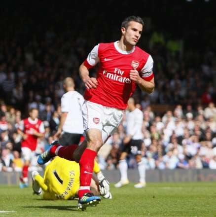 Van Persie met Arsenal en garde