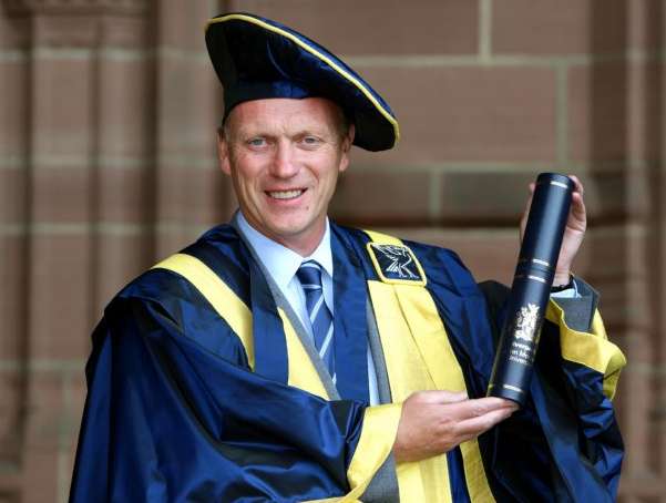 Photo : David Moyes diplômé