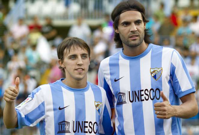 Photo : Buonanotte et Sanchez à Malaga