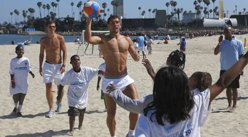 Photo : Manchester City à la plage