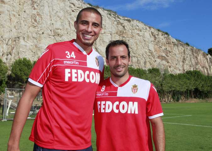 Photo : Trezeguet et Giuly à Monaco