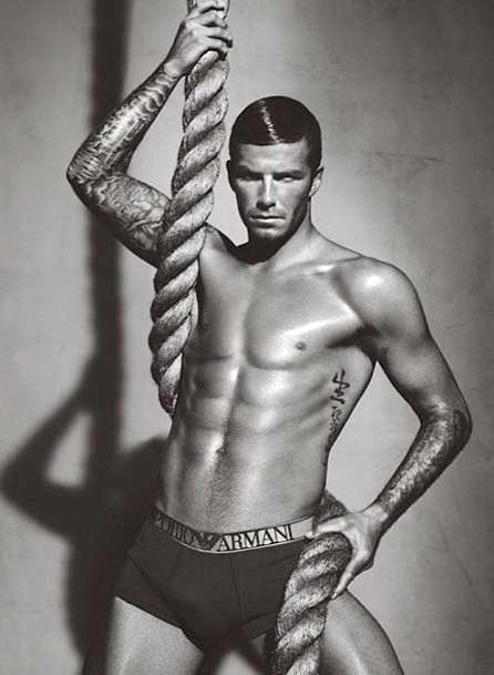 Photo : Beckham en boxer