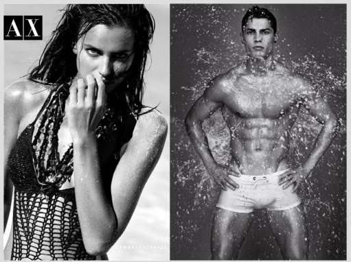 Photo : Ronaldo et Irina pour Armani