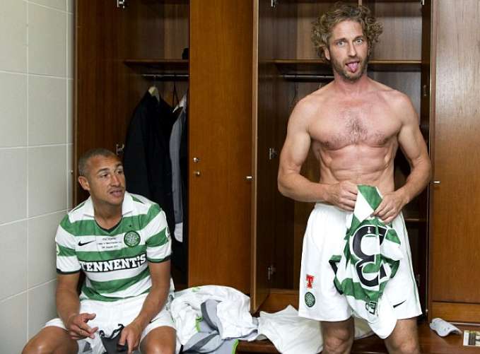 Photo : Gerard Butler sous le maillot du Celtic