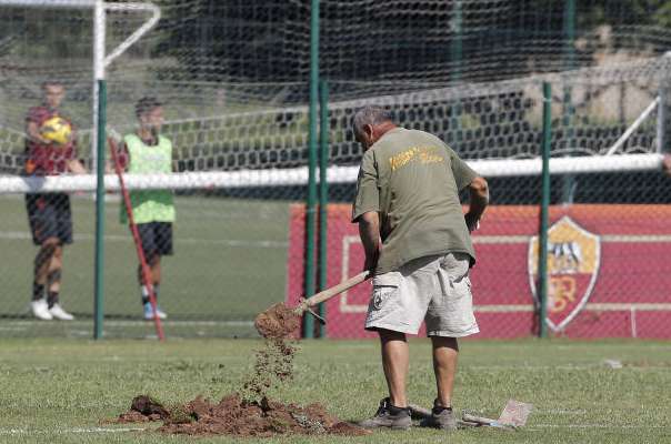 Photo : Travaux à Trigoria