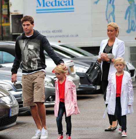 Photo: Steven Gerrard en famille