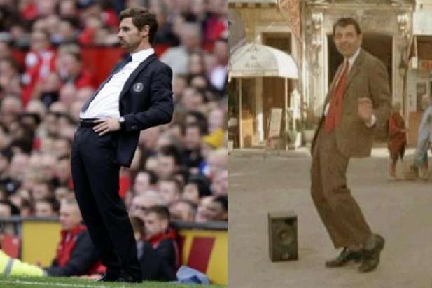 Photo : Villas-Boas et Mister Bean