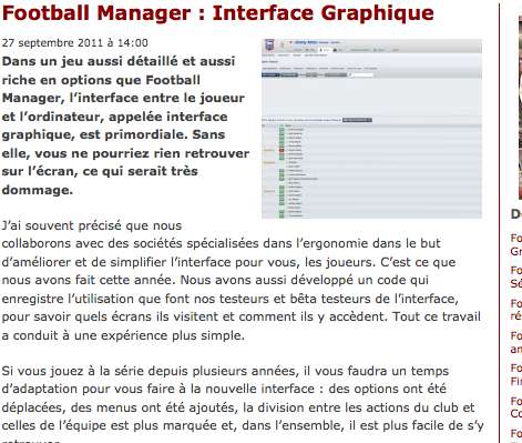 Football Manager : Interface Graphique