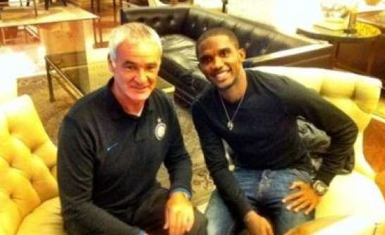 Photo : Eto&rsquo;o avec l&rsquo;Inter