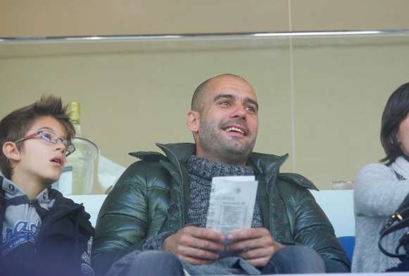 Photo : Guardiola à Brescia