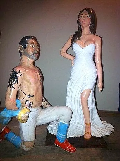 Photo : Lavezzi en statuette