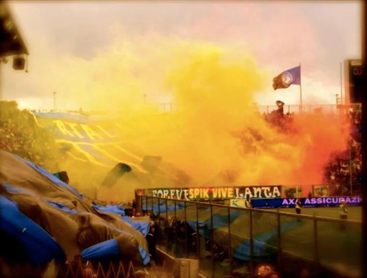 Photo: Le tifo de l&rsquo;Atalanta