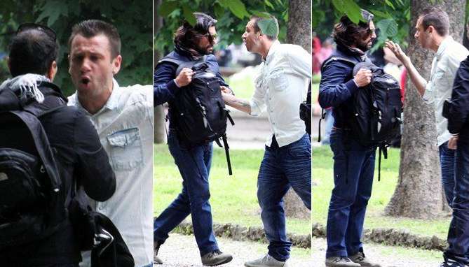 Photo : Cassano vs Paparazzi